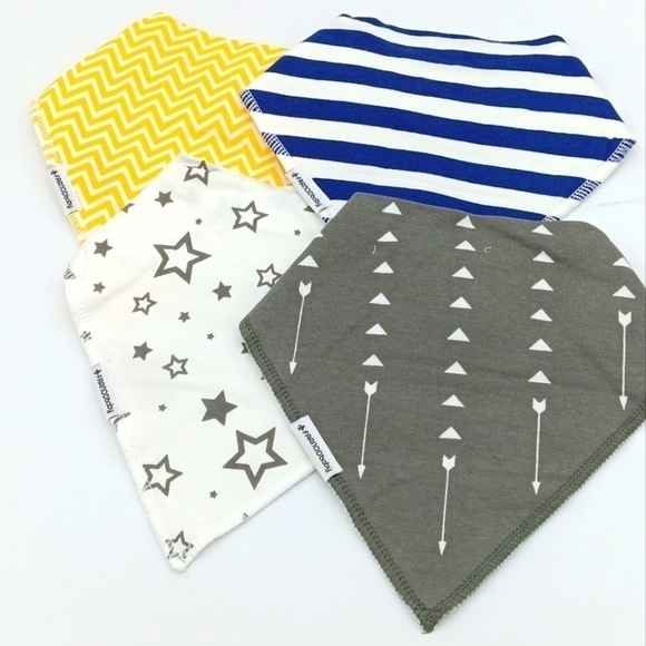 Farnodbaby unisex 4pc bib set NWT - Picture 2 of 5